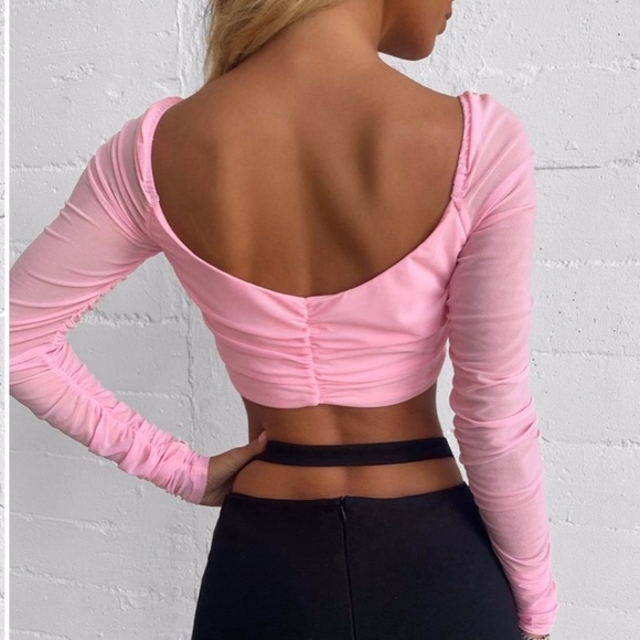 BNWT Tiger mist pink crop top - XS - Picture 3 of 6